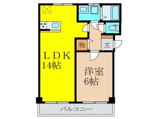 ハ-モニ-コ-ト東町【1階】の間取り