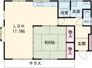 秋川コーポ【2階】の間取り