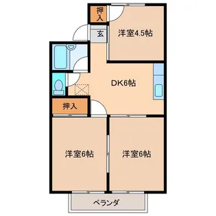 コーポヒロ【2階】の間取り