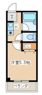 タミーハイツ本厚木【5階】の間取り