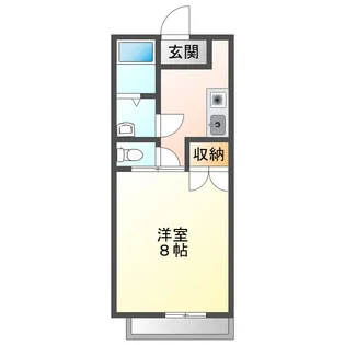 MIKIハイツ2【1階】の間取り