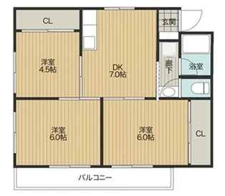 IT長門石I【4階】の間取り