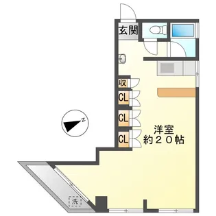第二丸八ビル【3階】の間取り