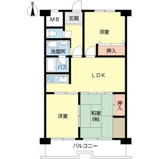 Nasu1ビル【6階】の間取り