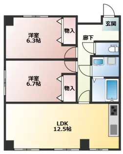 第三エイトビル【2階】の間取り
