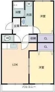 アンソレイエII【1階】の間取り