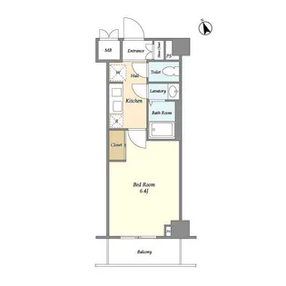 ラクラス市川【2階】の間取り