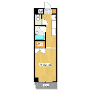 第5オカダビル【3階】の間取り