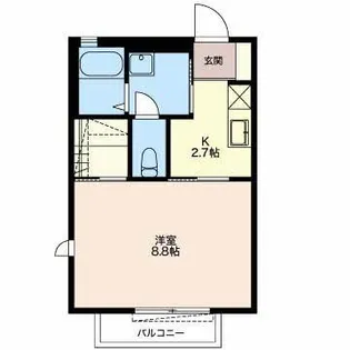 ヴァンテージ上地【2階】の間取り