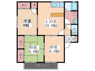 グリーンパークYT A棟【1階】の間取り
