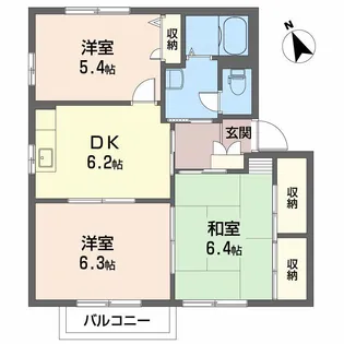 シャーメゾン宮崎【1階】の間取り