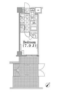ONE ROOF FLAT TSUKISHIMA【1階】の間取り
