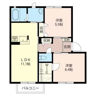 ヴィクトワールIIA【2階】の間取り
