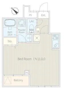NONA PLACE渋谷富ヶ谷Annex【1階】の間取り