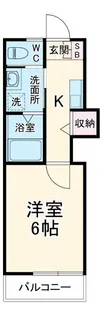 ヒルズ久里浜【1階】の間取り
