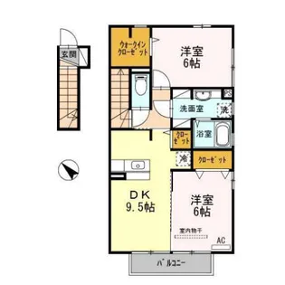 ピュアコートB【2階】の間取り