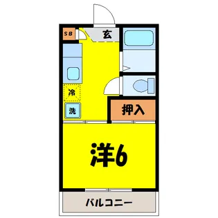 サンプラザ上柴B【1階】の間取り