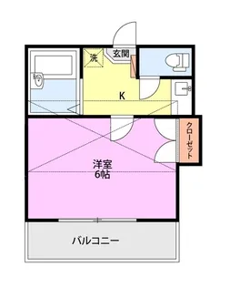 レオパレス新潟第一【2階】の間取り