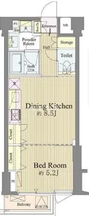 神楽坂南町ハウス【4階】の間取り