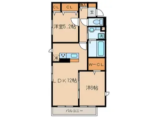 CALM CUBE【2階】の間取り