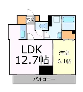 ティアラタワー中島倶楽部【20階】の間取り