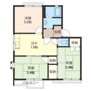 フ・ミール横田A【2階】の間取り