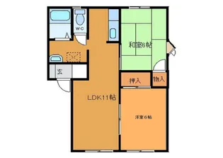 ア-クプラザ【2階】の間取り