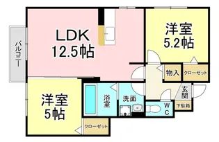 グレイス・ピュア【1階】の間取り