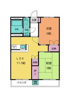 向坂マンション B【3階】の間取り