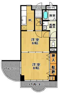 NOVA白亜【3階】の間取り