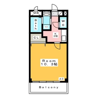 プレミアムキャッスル安城緑町【3階】の間取り