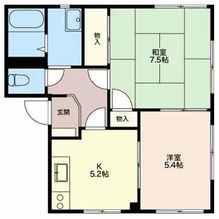 グリーンヒルズ C【1階】の間取り