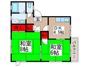 メゾンハヤシ【2階】の間取り