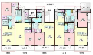 ホワイト・ローズ【1階】の間取り