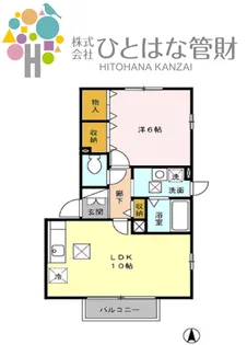 プラシードさと【1階】の間取り