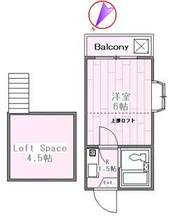 ジュネパレス村竹【2階】の間取り