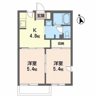 ディアス北天昌寺【2階】の間取り