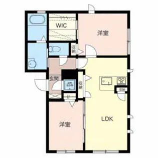 ファインレジデンス荒河【1階】の間取り