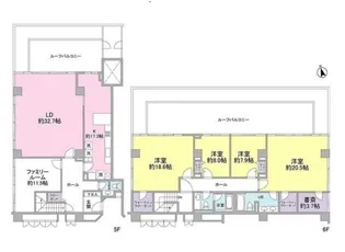 麻布マナー【5階】の間取り
