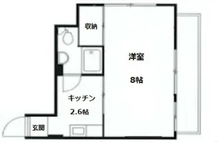 椎名町マイコーポ【1階】の間取り