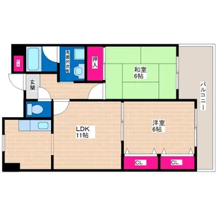エスペランサ41【2階】の間取り