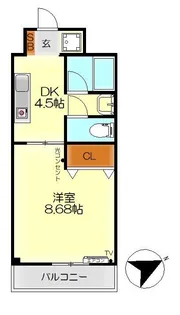 阿賀イレブンハイツ【1階】の間取り