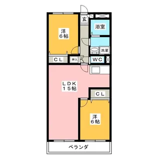 ア・ドリームYAMASHIN【2階】の間取り