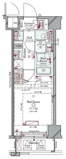 コンシェリア品川 BAYSIDE COURT【5階】の間取り