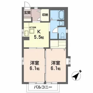 グリーンパルク【1階】の間取り