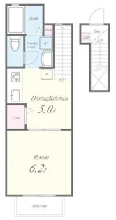 フォレストコートI【2階】の間取り