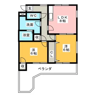 シンシアII【2階】の間取り