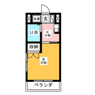 プリムローズY【2階】の間取り