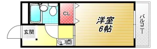 LIVE SPACE上小阪【3階】の間取り