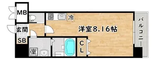 GRAND CINQ02【8階】の間取り